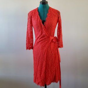 DVF 'Julianna' Lace Wrap Dress